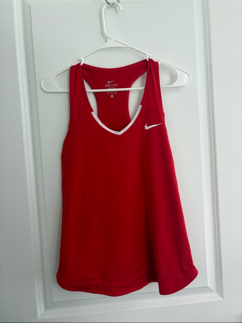Nike Red Tank Top with White Trim
